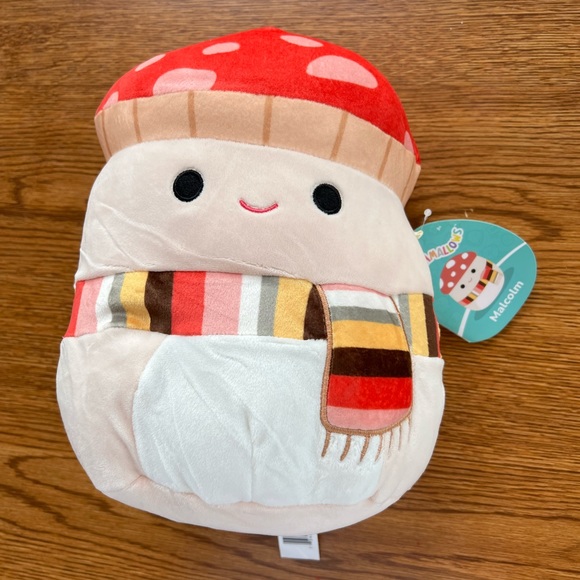 Squishmallows Other - Harvest Malcom Mushroom With Scarf Squishmallow NEW WITH TAGS